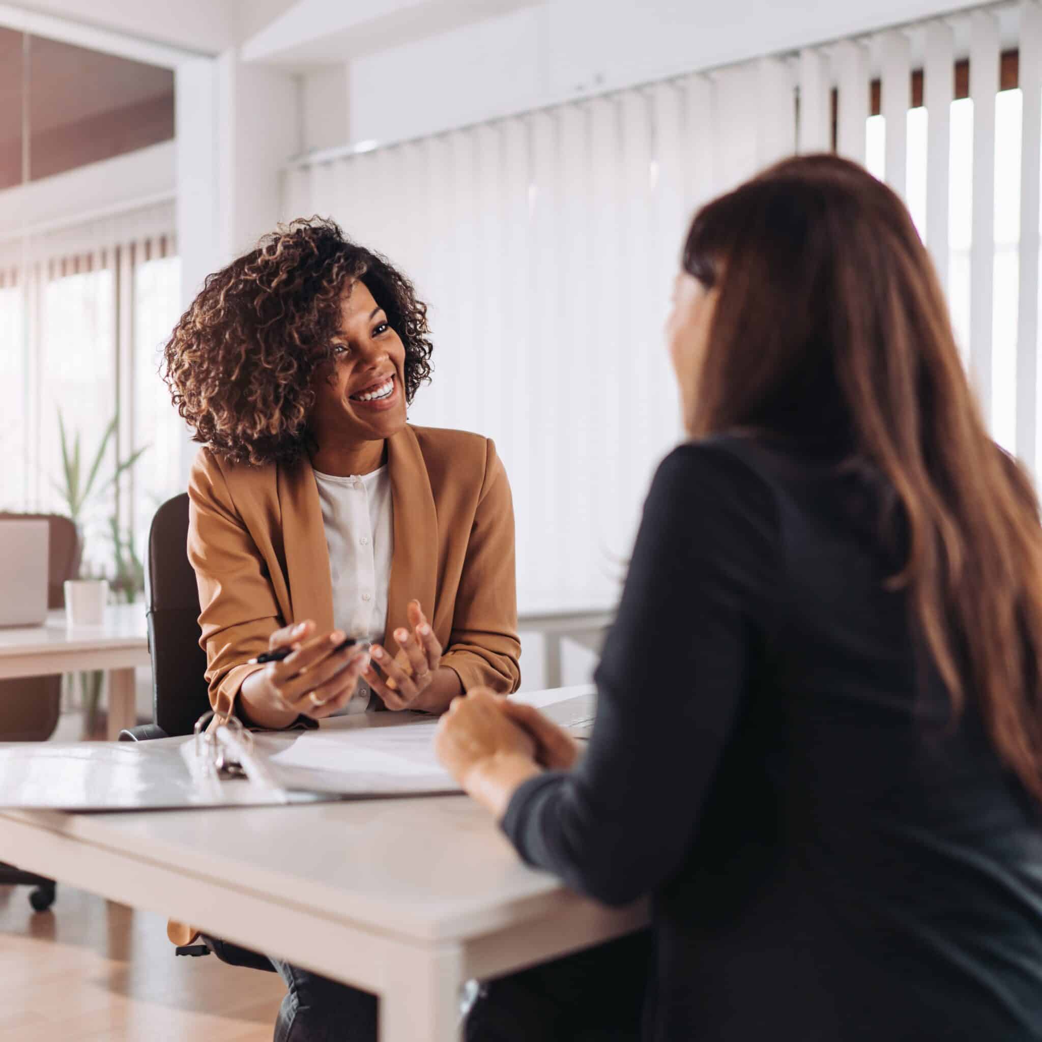 Séance de coaching professionnel en entreprise