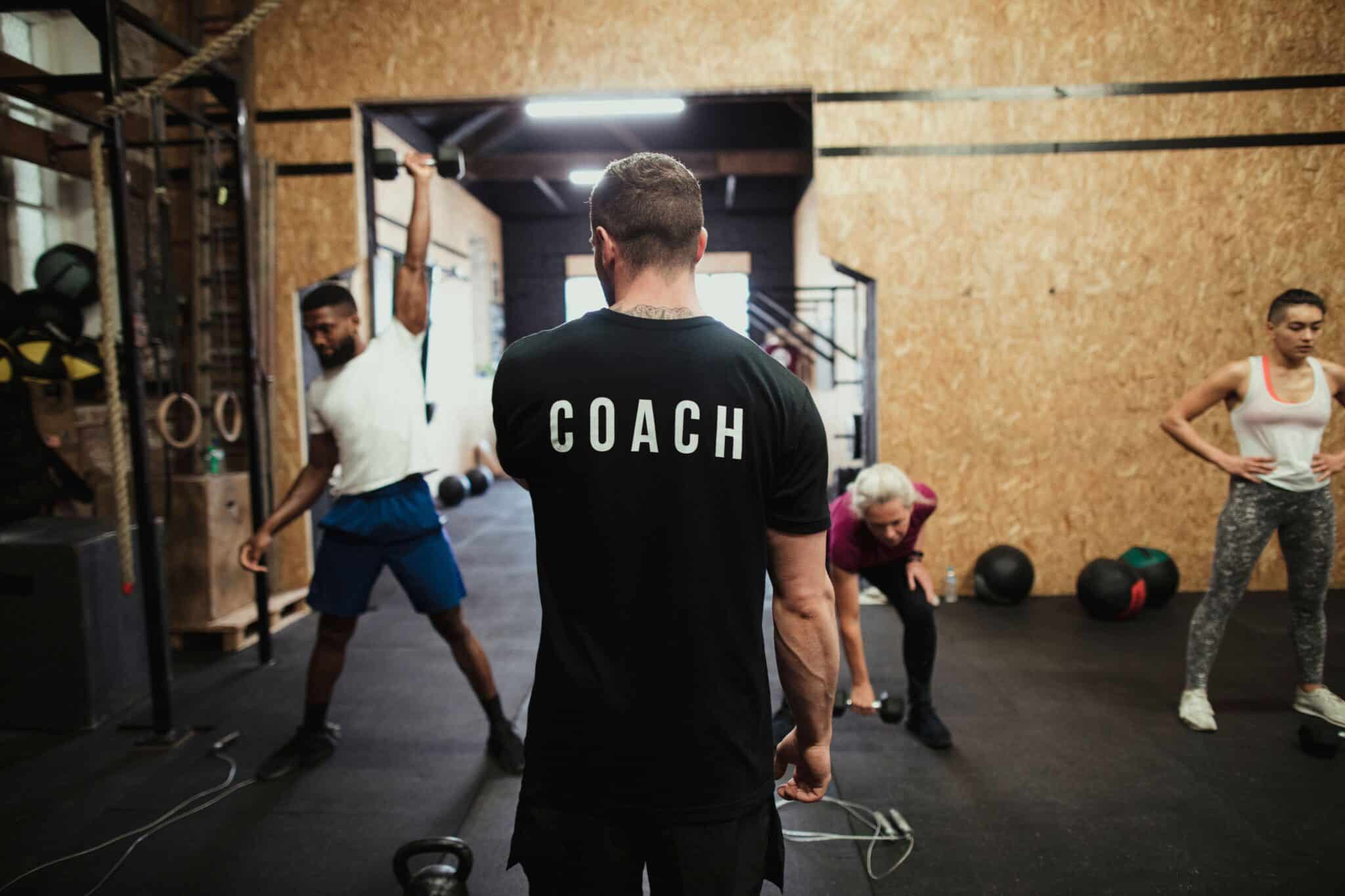 Séance de coaching sportif en entreprise
